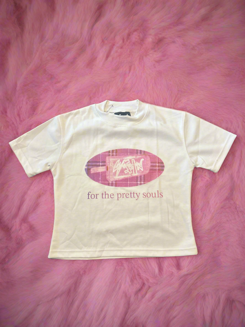 “For The Pretty Souls” Cropped Shirt