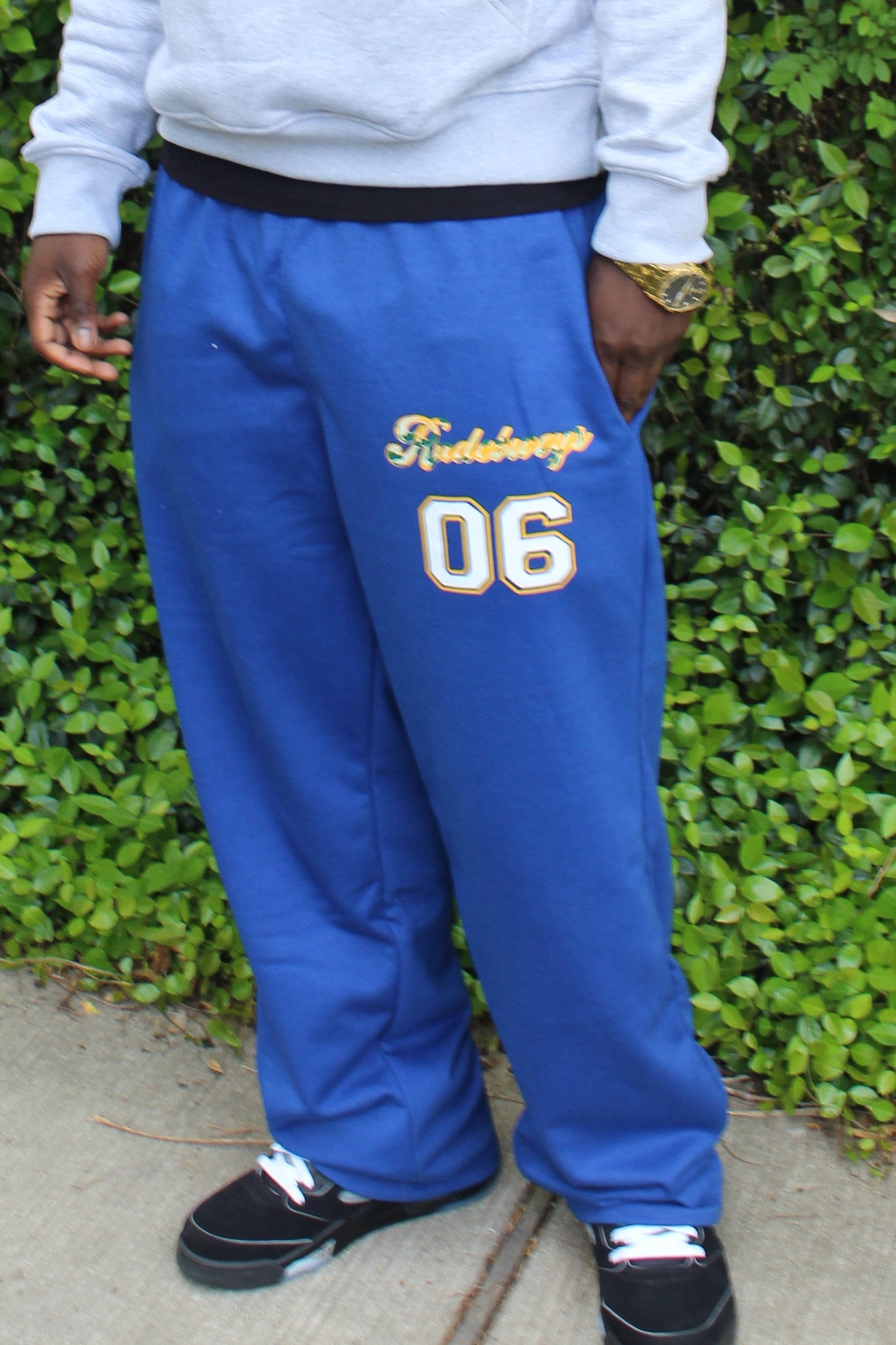 Blue ‘Rudebwoys 06’ Sweatpants