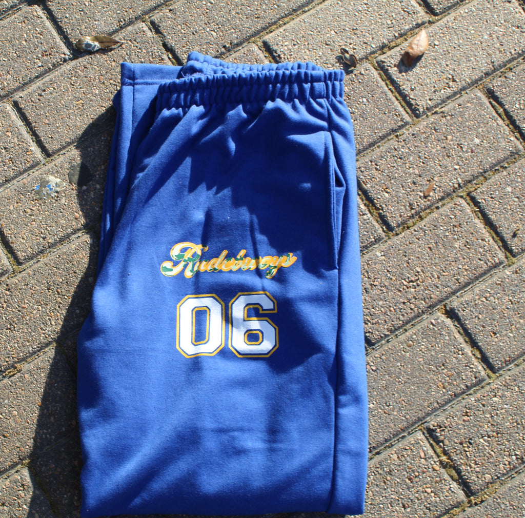 Blue ‘Rudebwoys 06’ Sweatpants
