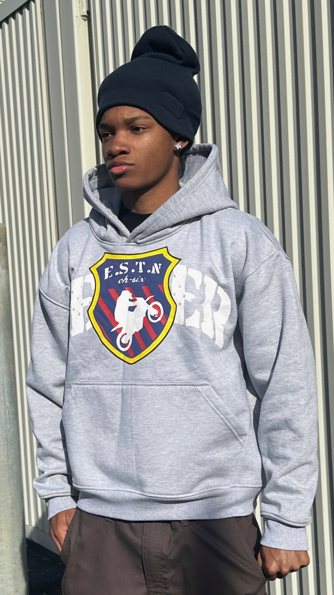E.S.T.N “Member” Grey Hoodie