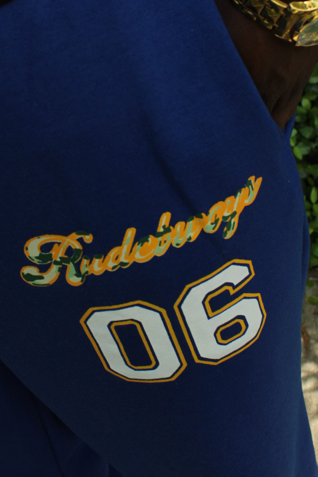 Blue ‘Rudebwoys 06’ Sweatpants
