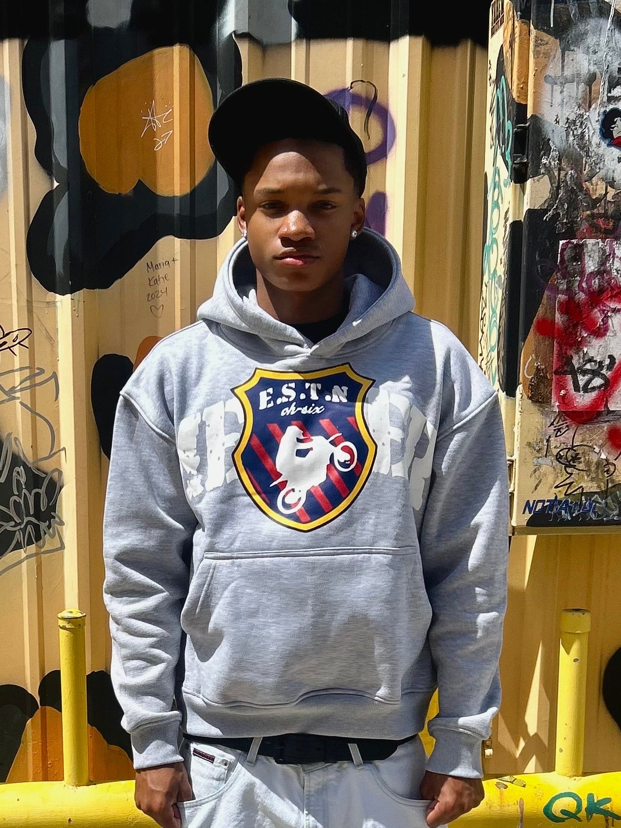 E.S.T.N “Member” Grey Hoodie